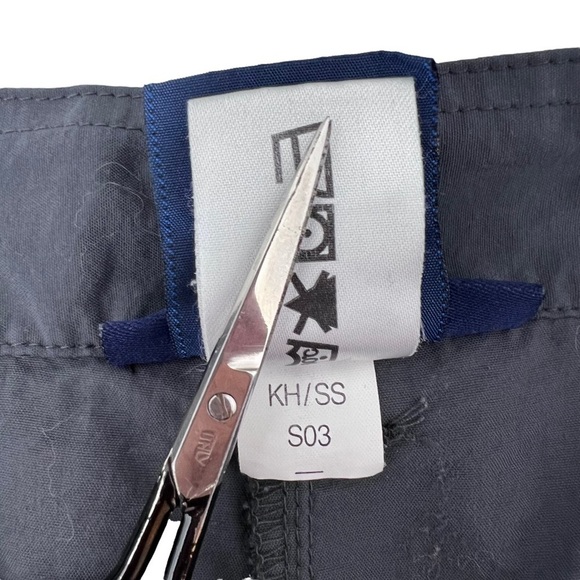 ExOfficio Bugs Away Gray Straight Leg Hiking Field Pants 14 Nylon High Waist - Picture 10 of 15